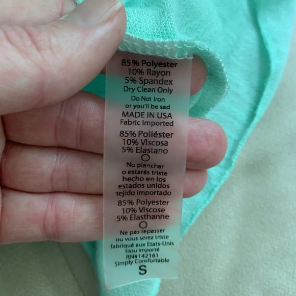 BNWOT S mint kimono cardigan lularoe Shirley - Picture 4 of 9